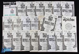 Selection of Queens Park home match programmes 1951/52 Hamilton Acas, 1958/59 Stranraer, 1960/61