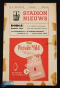 1954 World Cup warm-up Amsterdam (Select XI) v Budapest (actually the full Hungary side featured