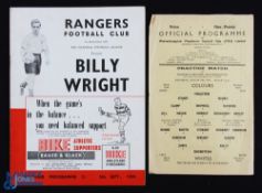1959 Johannesburg Rangers: Billy Wright's 1st game in South Africa representing Southern Transvaal v