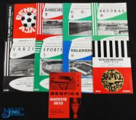 Collection of Portuguese clubs' programmes to include 1965/66 Benfica v Manchester Utd (EC), 1967/68