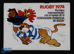 Scarce 1974 Buenos Aires v France Rugby Programme: Attractive, compact, packed issue from the