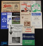 Selection of European programmes 1955/56 London v Frankfurt (Wembley), 1955/56 London v Basle 4