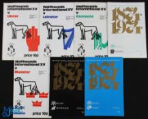 1974-75 Irish Centenary Rugby Programmes (7): Desirable issues from a great occasion, Ireland v