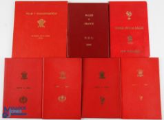 Wales Bound VIP Rugby Programmes (6): The sought-after bound VIP committee box scarlet issues v