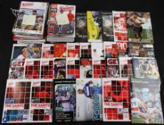 2007 & 2008 St Helen's Rugby H & A League Programmes (c.65): A boxful of the Saints' issues for
