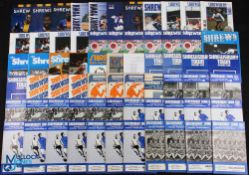 Collection of Shrewsbury Town Home programmes 1956/57 All Star XI (Bannister testimonial-autographed