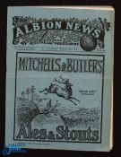 Pre-War 1932/1933 West Bromwich Albion v Arsenal (champions), Div. 1 match programme 14 September