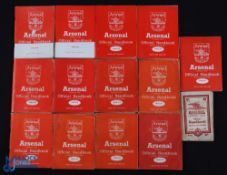 1948-1966 Arsenal Football Club Handbooks a collection of 14 books for years 1948/49/53 - 1966