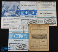 NZ Universities Rugby Programmes (5): v Otago1950, 1966 & 1969, v Auckland U-23s 1973, and N