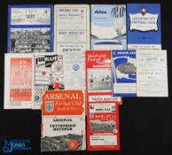 1950s Football Programmes, a mixed collection to include 1953 Wealdstone FC v Hayes 31st Jan,