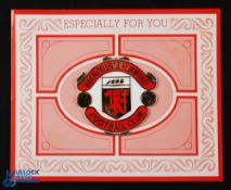 Manchester United official club birthday card greetings issued 1984 to a United supporter with