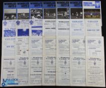 Selection of Wimbledon FC home programmes 1956/57 British Olympic XI v Isthmian + Athenian