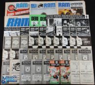 Collection of Derby County home programmes to include 1947/48 Manchester City, Blackburn Rovers,