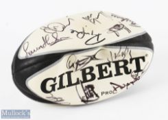 Mid 2000s Welsh Rugby Squad Signed Ball: full size Gilbert Elite Pro ball signed in black marker