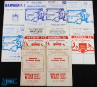 Selection of non-league Darwen FC home match programmes 1954/55 Netherfield, 1955/56 Horwich RMI,