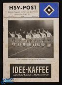 1960/61 Hamburger SV v Barcelona European Cup semi-final 26 April 1961; slight foxing. (1)