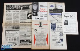 Selection of European match programmes 1954/55 Netherlands Select XI v Rot Weiss Essen at