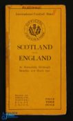 1931 Scotland v England Rugby Programme: Usual Murrayfield edition, cover loose as ever, some wear