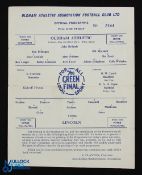1962/63 Scarce programme issue Oldham Athletic v Lincoln City Div. 4 match, single sheet, 19 January