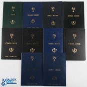 VIP France v Scotland Rugby Programmes 1975-93 (10): Lovely opportunity, all those hardbound