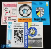 British Clubs in European competitions to include 1973/74 Lokomotive Leipzig v Wolverhampton