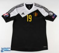 Moussa Dembele No 19 Belgium 2015 International away match issue football shirt - in black and