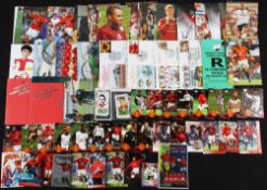 Collection of postcard size Manchester United player photos 1990s/early 2000s including Cantona,
