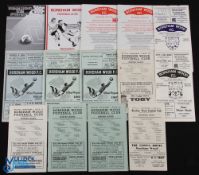Selection of Boreham Wood FC home programmes 1956/57 Baldock Town, 1957/58 Marlow, 1958/59 Rayners