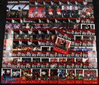 1999-2004 Manchester United Home Programmes, to include 1999-2000 x24 with duplicates, 2000-2001 x31