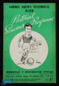1952/53 Friendly match programme Hibernian v Manchester United at Easter Road, Edinburgh 15