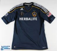 Robbie Keane No 7 LA Galaxy 2011/12 MLS Cup Champion away match issue football shirt - Adidas /