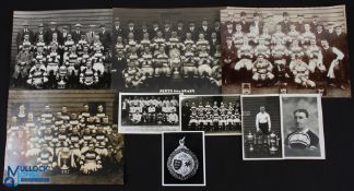 Hull RLFC Photographs (9): Four large & five smaller pictures, winning the Challenge Cup 1914,