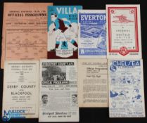 Selection of 1940s programmes to include 1945/46 Stoke City v Blackpool, 1946/47 Chelsea v Derby