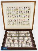 1920s Framed Rugby Cigarette Card Set Displays (2): Classic examples, one 21