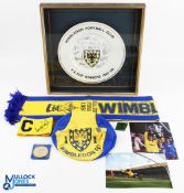 1987-88 Wimbledon FC FA Cup Winners Collectables, a good lot to include a frame commemorative