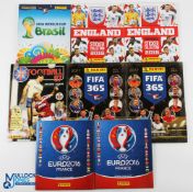 Panini Sticker Books Collection - to include 2016 England, empty and a full album, Euro 2016 half
