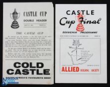 1961 Castle Cup Final programme Highlands Park v Durban City 21 October 1961; also the May 1961