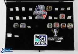 Major League Soccer Display Case, for MLS Cup Replica Championship Rings, c2016 ltd edition with 8