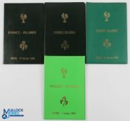 VIP France v Ireland Rugby Programmes (4): Missing only 1982 out of the 1978-1986 run of Irish Paris