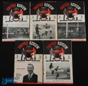 1948/49 Manchester Utd home match programmes v Blackpool, Burnley, Everton, Manchester City,