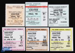 Selection of FA Amateur Cup Final Tickets at Wembley; 1958 Woking v Ilford, 1968 Leytonstone v