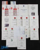 1979-92 England & Specials Rugby Dinner Menus (20): A little duplication, England v Wales 1980,