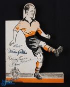 1949 Wolverhampton Wanderers FA Cup winning celebration menu featuring Billy Wright and Stan