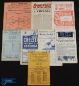 Selection of 1940s programmes to include 1945/46 Manchester City v Bolton Wanderers, 1944/45 Chelsea