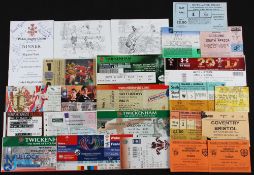Rugby Tickets etc (24): England v NZ 1979, Australia 1982, Wales 1996, Italy 2003 & France 2005: