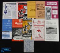 Football programme selection to include 1949/50 Tottenham Hotspur v Hibernian (friendly) (ph),