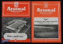 1953/54 Arsenal v Anderlecht Royal Sporting Club friendly match programme 21 October 1953, 4