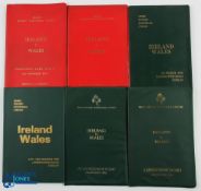 VIP Ireland v Wales Rugby Programmes 1974-84 (6): Six on the trot, Irish VIP editions for Welsh