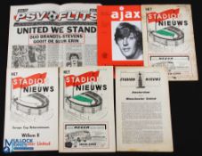 Selection of Dutch football programmes 1958/59 Feyenoord v Manchester Utd (friendly), 1961/62