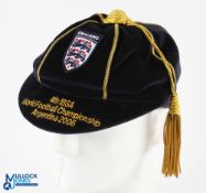 2006 4th IBSA World Football Championship Argentina England Cap - unnamed - crossed out name inside